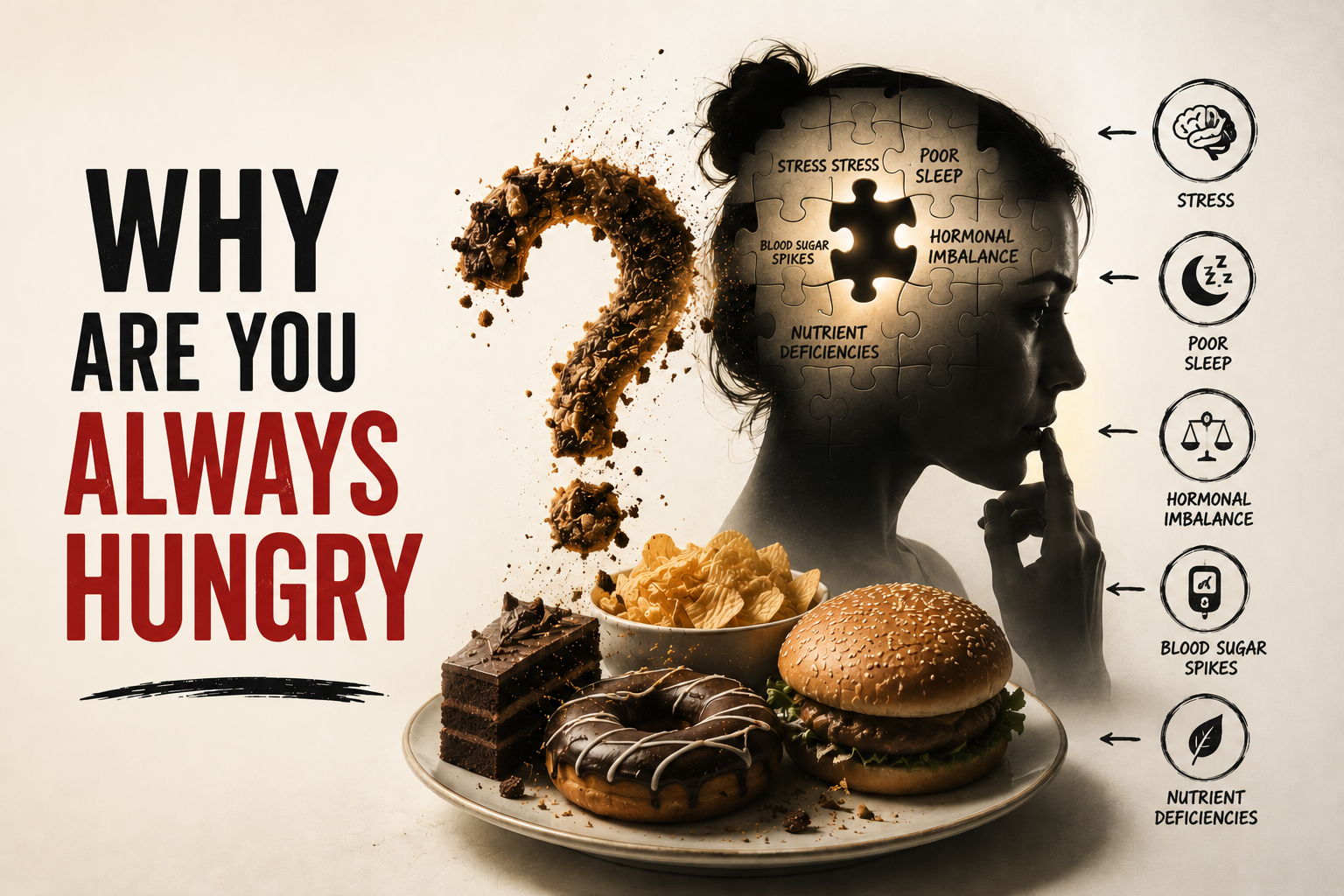 Why am I always hungry causes and natural ways to reduce constant hunger