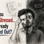 Difference between stress and burnout signs