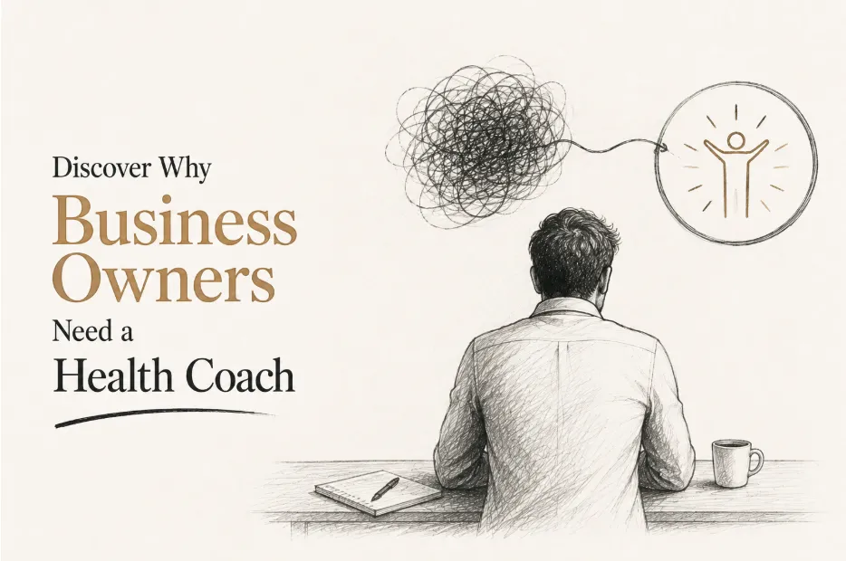 Health coach for business owners supporting sustainable health habits